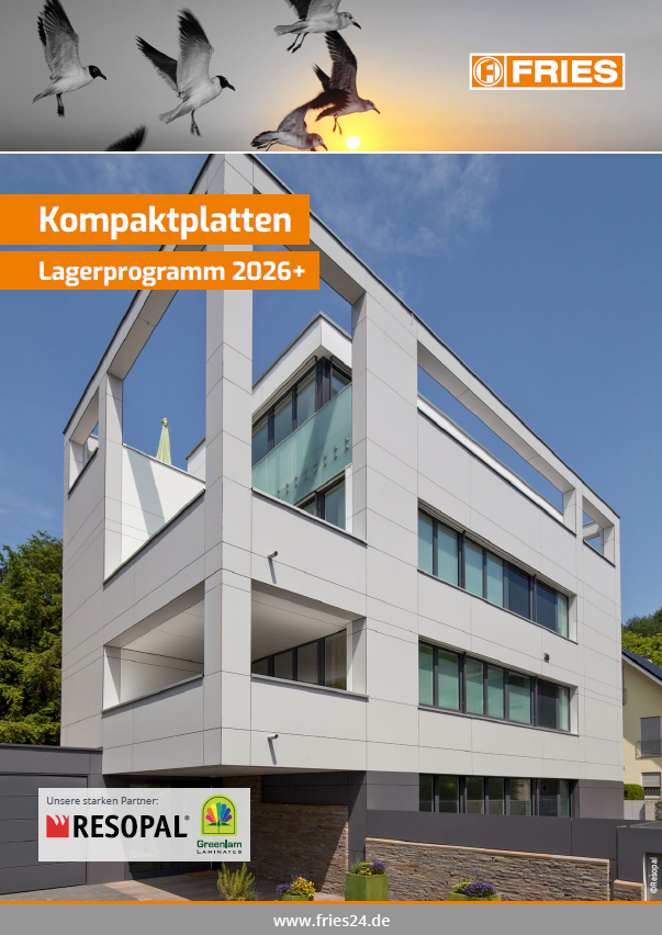 FRIES Kompaktplatten Lagerprogramm 2026+