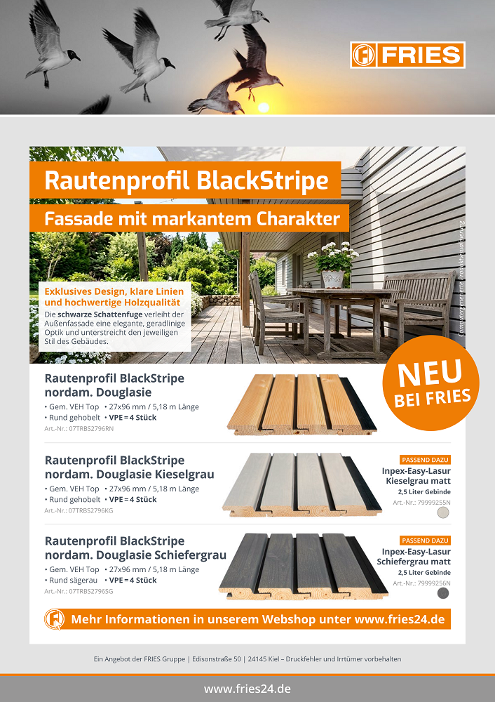 Rautenprofil BlackStripe KIEL