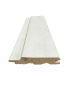 Außenprofil Fichte weiß grund. 19,5x96mm - 3,9m abgeschrägt, 6 Stck./Bd. - More 1