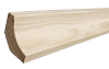 Hohlkehlleiste 29x29 Kiefer klar Lack - 2,4m 2,40 m; # B19 Leistenkoffer - More 1