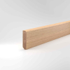Fußleiste13x58mm Oberkante abgerundet Eiche roh 2,40m #99.60.13.58.1 (0023) - More 1
