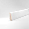 Fußleiste 20x58mm Dekor deckend weiß 2,50m Furnierummantelt 2,50m #20.58.31 (0035) - More 1
