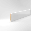 Fußleiste MDF 10x58mm mit weißer, lackierf. Folie ummantelt OK rechteckig 2,50m #721.1058 (0065) - More 1