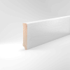Fußleiste Kiefer deckend weiß 16x80mm Oberkante rechteckig 2,50m #321.1680.31 (0082) - More 1