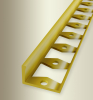 Küberit Fliesen-Abschlussprofil h=15mm/16,5mm Typ 306 G Messing 250cm # 2 19 06 17 4 - More 1