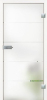 834x1.972 L&H Glasdrehtür ESG Studio/Office DIN RE Atos Typ 101 Classic White Streifen klar/Flä. matt - More 1