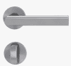 GRIFFWERK Rosettengrt. VAYA 137 TRI WC Edelstahl matt,  8/8mm, TD 38-50mm, Rosette rund - More 1