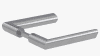 GRIFFWERK Griffpaar VAYA 137 TRI Edelstahl matt,  8mm, für Glastürbeschlag, - More 1