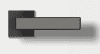 PRÜM Drückerset Quattra Inlay OS smart2lock RE Graphitschwarz/Inlay CPL Staubgrau - More 1
