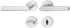 Rosettengarnitur FSB 721076 L-Form Aluminium F1 WC AGL3-Technik, 8/8 mm, Türdicke 39-48 mm, - More 1