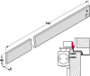 GEZE Montageplatte Gleitschiene TS 5000 R/RFS silberfarbig - More 1