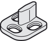 Schiebetür-Bodenführung Standard Kunststoff grau, für Türen mit Nut 6/7/8x20 mm - More 1