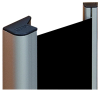 ATHMER Fingerschutzprofil NR-30 Aluminium silberfarbig/Abdeckung schwarz - More 1