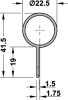 ATHMER Schutzprofil Bandseite 2-teilig BO Aluminium silberfarbig/Bandrolle Ø 23 mm - More 1