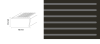 Döllken TKNG A45 0110 schwarz / 0138 hellgrau PVC-Treppenkante, 250 cm 45/28mm   VE=10 x 2,5 m - More 1