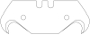 Hakenklingen klein MSG/Fries 10 Klingen/ Dispenser VE = 10 Klingen #110.064-3533 - More 1