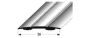Auer Übergangsprofil Nr. 12 38x1,8mm selbstklebend silber 2,7m 235224 - More 1