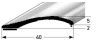 Auer Anpassprofil Nr. 349 40x2-16mm selbstklebend SB silber 1m 661788 - More 1