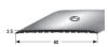 Auer Übergangsprofil Nr. 350 80x3,5mm mittig gebohrt SB silber 1m 654162 - More 1