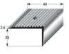 Auer Treppenkante Nr. 91 20x40mm gebohrt SB silber 1m 071013 - More 1