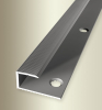 Küberit Einfassprofil Aluminium 212 gebohrt F2 edelstahloptik 31712025 inkl. Dübel und Schrauben - More 1