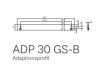 ECO Adaptionsprofil ADP 30 GS-B/H verzinkt für Montage der Gleitschiene GS-B/H auf Bandseite - More 1