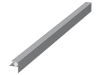 megawood-Hausanschlussprofil Aluminium silber 21mm inkl. Schaumstoffprofil - More 1