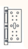 JELD-WEN Nachrüstset Schließblech SB9500.H28 (Klasse-S-Schließblech ni.-silber mit Gegenplatte) - More 1