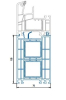 100mm Rahmenverbreiterung weiß (70) Aluplast 140208 Bautiefe 70mm - More 1