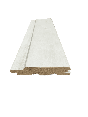19,5x96mm Außenprofil Fichte weiß grundiert