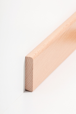 Fußleiste13x58mm Oberkante abgerundet Eiche