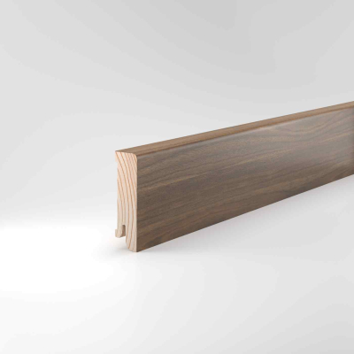 Fußleiste 16x60mm Nussbaum lackiert