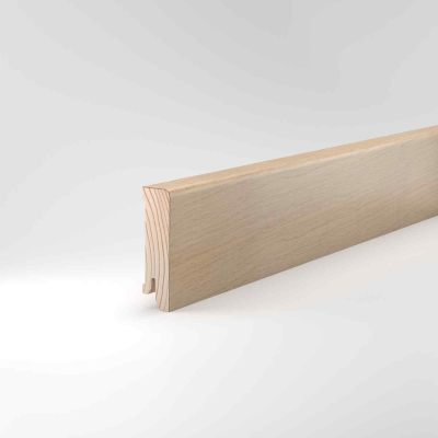 Fußleiste 16x60mm Eiche weiß lackiert