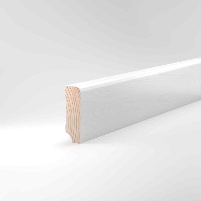 Fußleiste Kiefer deckend weiß 19x60mm