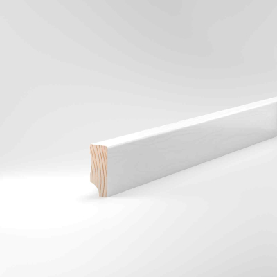 Fußleiste Kiefer deckend weiß 16x40mm