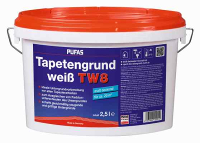 Pufas Tapetengrund,weiß pigmentiert  137  2,5 L