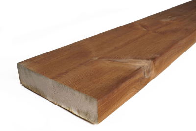 28x120mm Terrassendiele glatt, Kiefer KDI braun