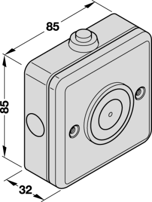 DORMA Türhaftmagnet EM 500 A Aufputzmontage