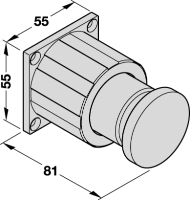 DORMA Haftgegenplatte (Teleskop-Anker) MAT