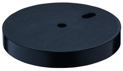 Fußplatte für Bodentürpuffer Ø 84 mm schwarz