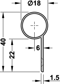 ATHMER Schutzprofil Bandseite 2-teilig BD+