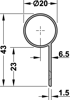 ATHMER Schutzprofil Bandseite 2-teilig BD+