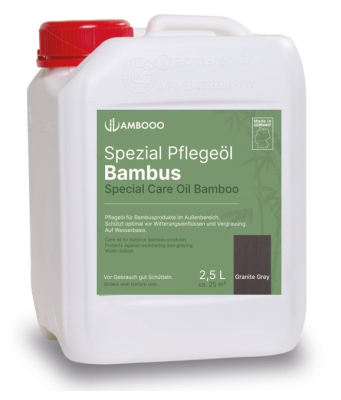 AMBOOO Bambus Pflegeöl Granite Grey 2,5 ltr.
