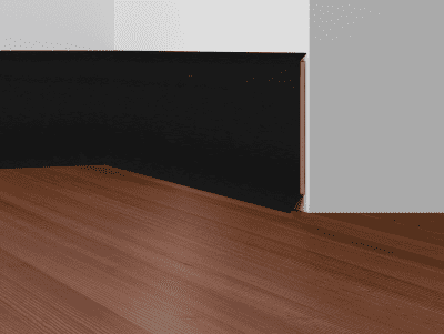 S100 1144 Schwarz Kernsockelleiste