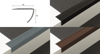 PVC-Treppenkante #13420 zum Aufsetzen