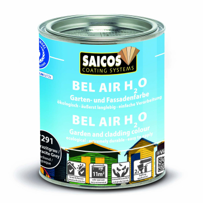 Saicos Bel Air H2O Anthrazitgrau deckend 7291
