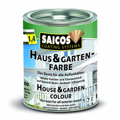 Saicos Haus-&amp; Garten-Farbe Achatgrau deckend 2700