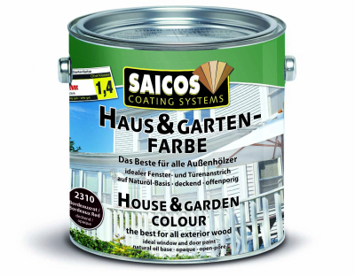 Saicos Haus-&amp; Garten-Farbe Bordeauxrot deckend
