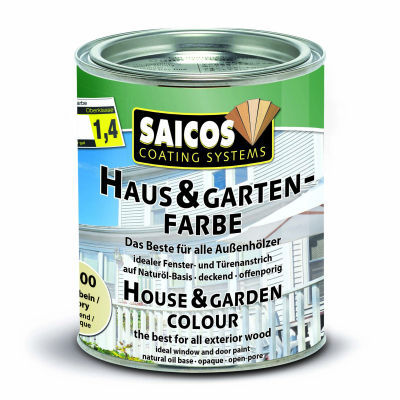 Saicos Haus-&amp; Garten-Farbe Elfenbein deckend 2100