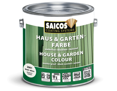 Saicos Haus-&amp; Garten-Farbe Elfenbein deckend 2100
